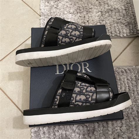 black dior slides|christian dior slides.